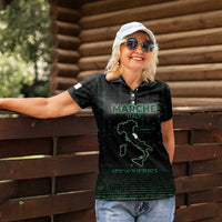 Personalized Italy Marche Women Polo Shirt Map And Coordinates Code