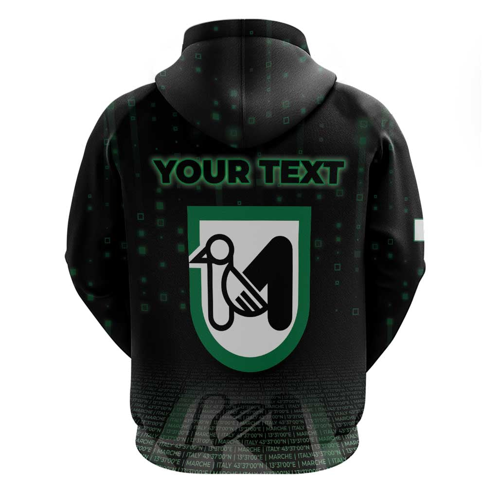 Personalized Italy Marche Zip Hoodie Map And Coordinates Code