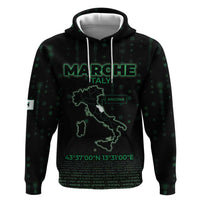 Personalized Italy Marche Zip Hoodie Map And Coordinates Code