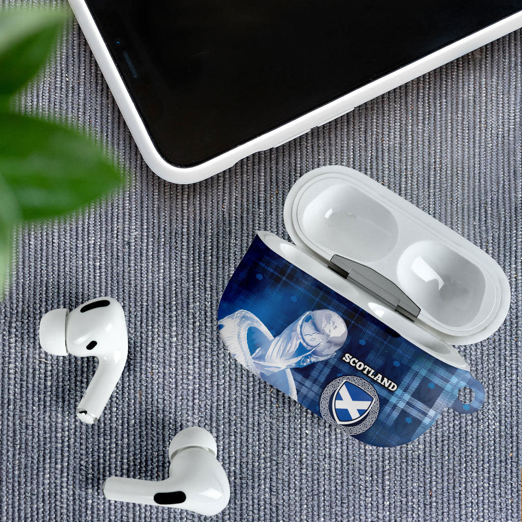Scotland Football AirPods Case Ice Hole Celtic Thistle Tartan Flower Patterns