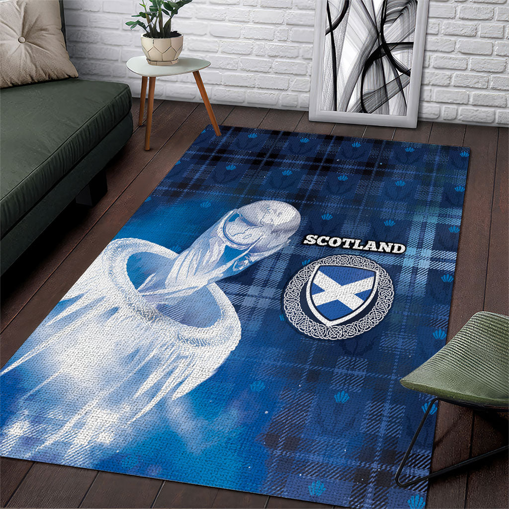 Scotland Football Area Rug Ice Hole Celtic Thistle Tartan Flower Patterns