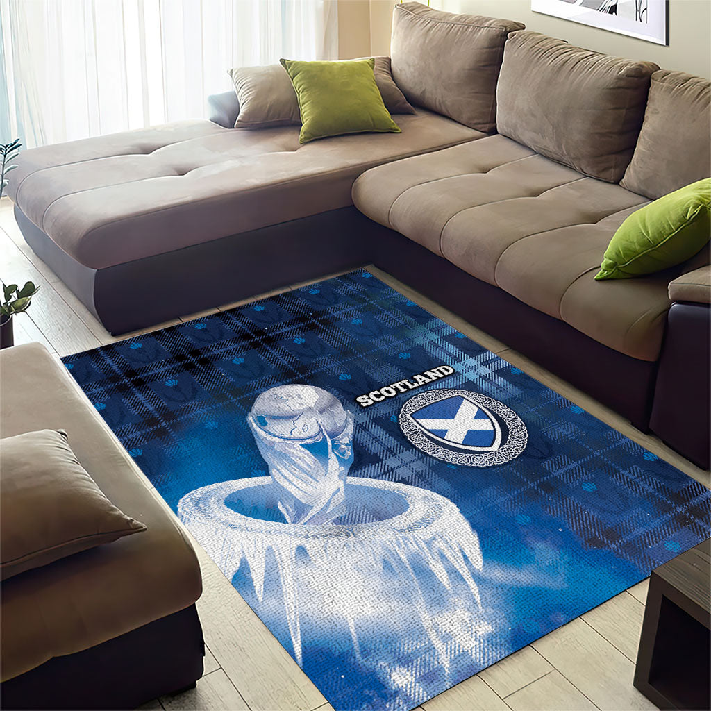 Scotland Football Area Rug Ice Hole Celtic Thistle Tartan Flower Patterns