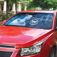 Scotland Football Auto Sun Shade Ice Hole Celtic Thistle Tartan Flower Patterns