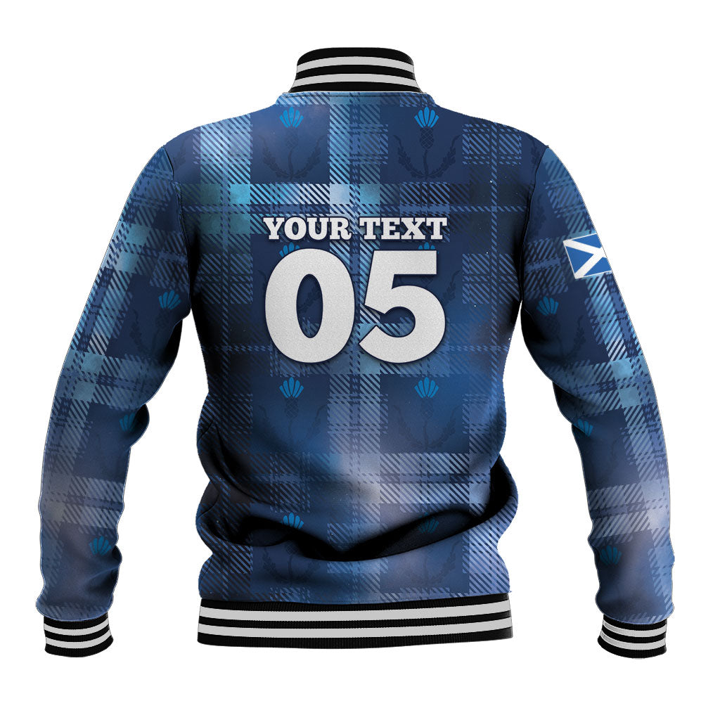 Custom Scotland Football Baseball Jacket Ice Hole Celtic Thistle Tartan Flower Patterns