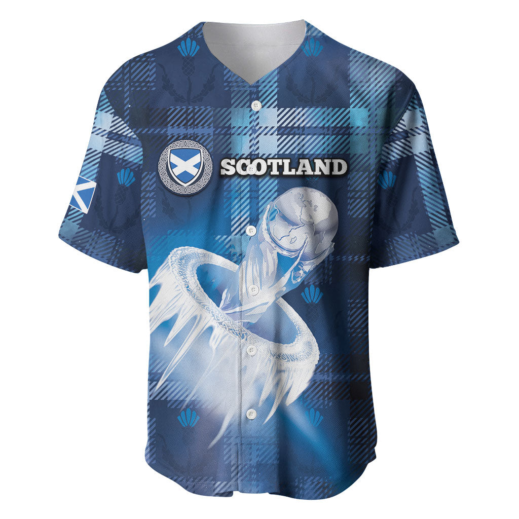 Custom Scotland Football Baseball Jersey Ice Hole Celtic Thistle Tartan Flower Patterns