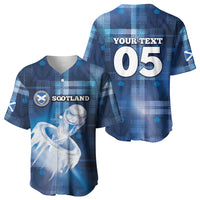 Custom Scotland Football Baseball Jersey Ice Hole Celtic Thistle Tartan Flower Patterns