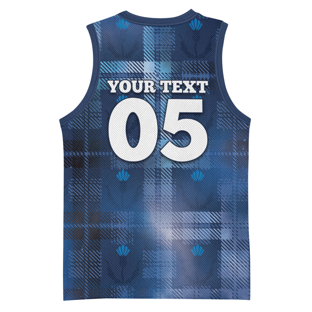 Custom Scotland Football Basketball Jersey Ice Hole Celtic Thistle Tartan Flower Patterns