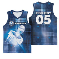 Custom Scotland Football Basketball Jersey Ice Hole Celtic Thistle Tartan Flower Patterns