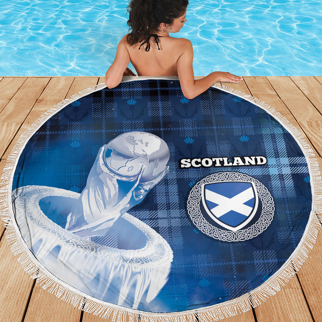 Scotland Football Beach Blanket Ice Hole Celtic Thistle Tartan Flower Patterns