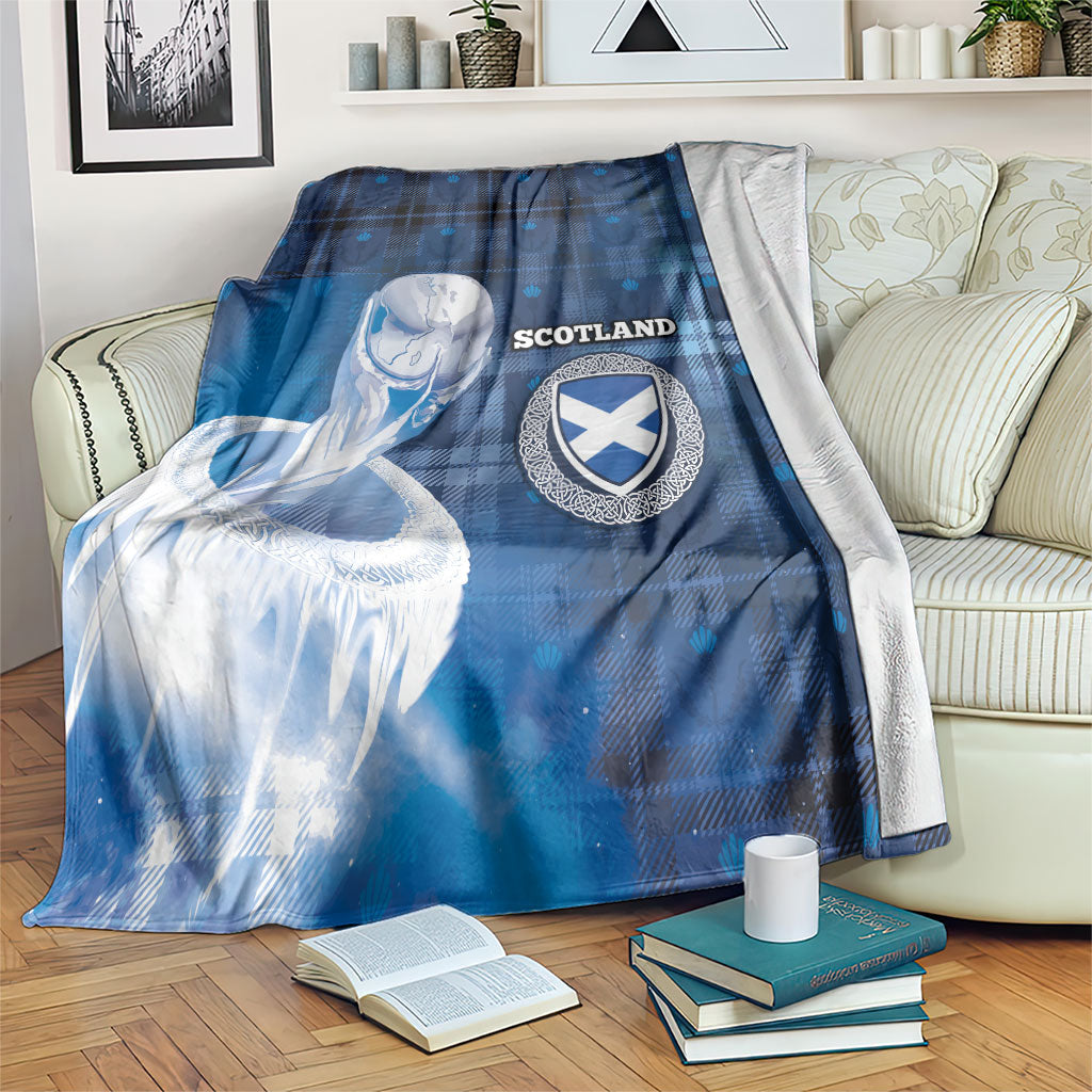 Scotland Football Blanket Ice Hole Celtic Thistle Tartan Flower Patterns