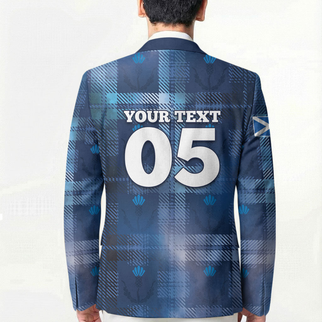 Custom Scotland Football Blazer Ice Hole Celtic Thistle Tartan Flower Patterns