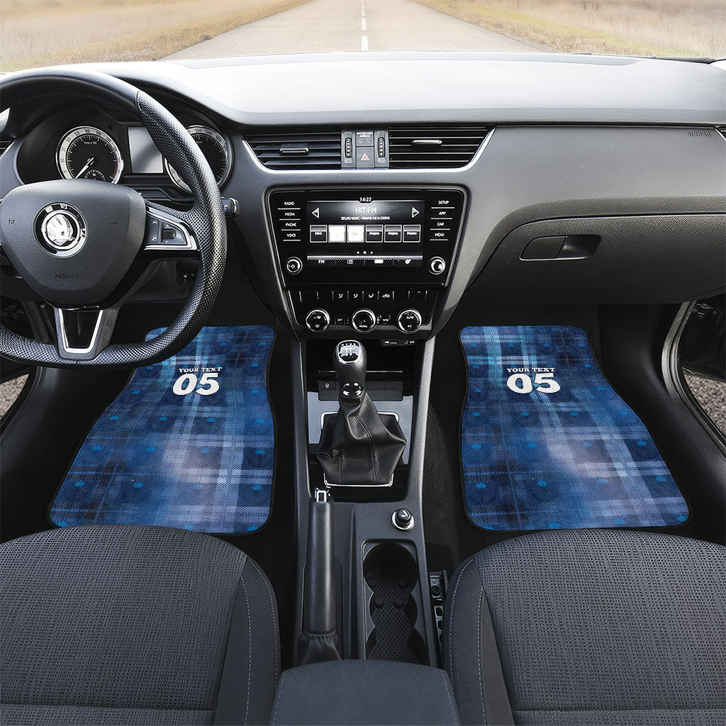 Custom Scotland Football Car Mats Ice Hole Celtic Thistle Tartan Flower Patterns