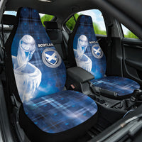 Scotland Football Car Seat Cover Ice Hole Celtic Thistle Tartan Flower Patterns