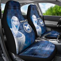 Scotland Football Car Seat Cover Ice Hole Celtic Thistle Tartan Flower Patterns