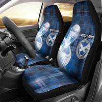 Scotland Football Car Seat Cover Ice Hole Celtic Thistle Tartan Flower Patterns