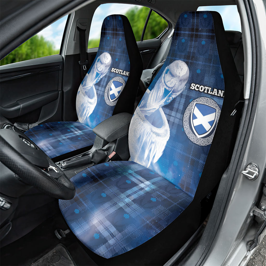 Scotland Football Car Seat Cover Ice Hole Celtic Thistle Tartan Flower Patterns