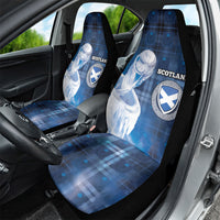 Scotland Football Car Seat Cover Ice Hole Celtic Thistle Tartan Flower Patterns