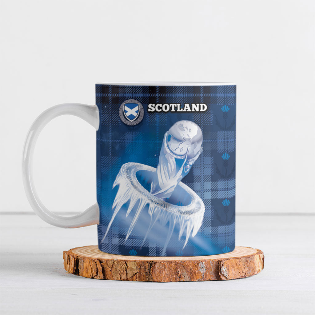 Custom Scotland Football Ceramic Mug Ice Hole Celtic Thistle Tartan Flower Patterns