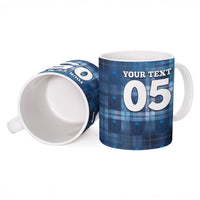 Custom Scotland Football Ceramic Mug Ice Hole Celtic Thistle Tartan Flower Patterns