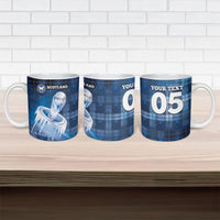 Custom Scotland Football Ceramic Mug Ice Hole Celtic Thistle Tartan Flower Patterns