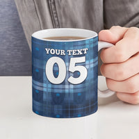 Custom Scotland Football Ceramic Mug Ice Hole Celtic Thistle Tartan Flower Patterns