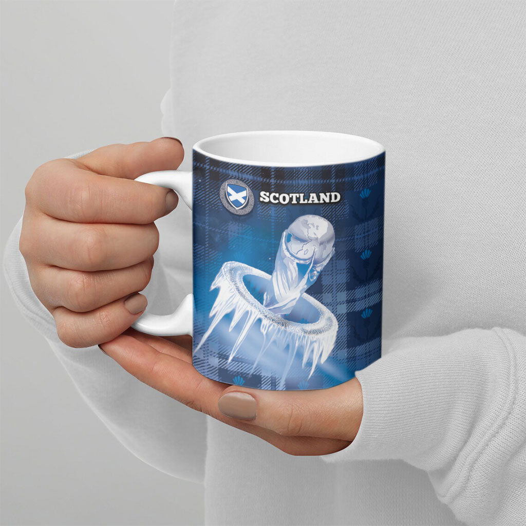 Custom Scotland Football Ceramic Mug Ice Hole Celtic Thistle Tartan Flower Patterns