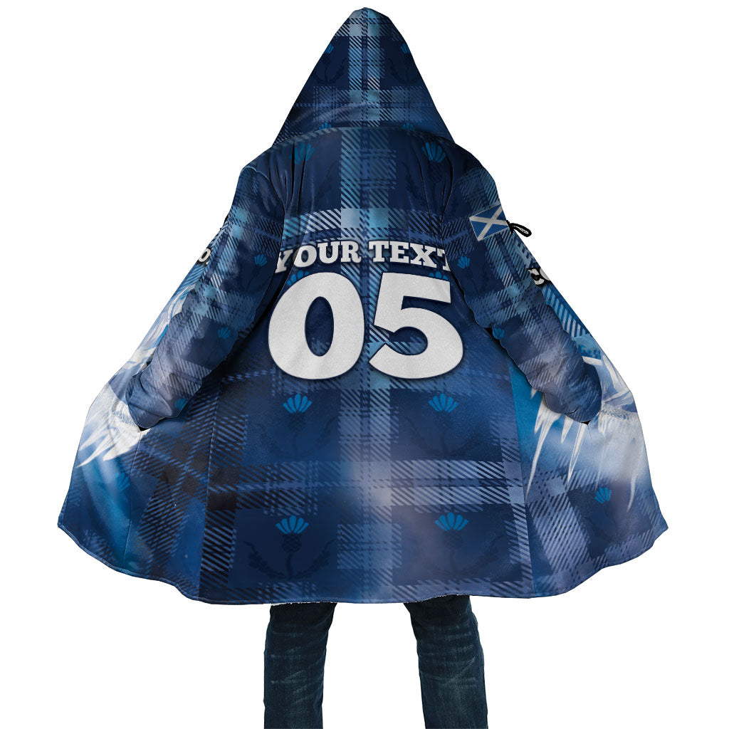 Custom Scotland Football Cloak Ice Hole Celtic Thistle Tartan Flower Patterns