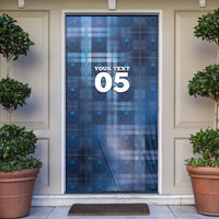 Custom Scotland Football Door Cover Ice Hole Celtic Thistle Tartan Flower Patterns