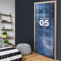 Custom Scotland Football Door Cover Ice Hole Celtic Thistle Tartan Flower Patterns