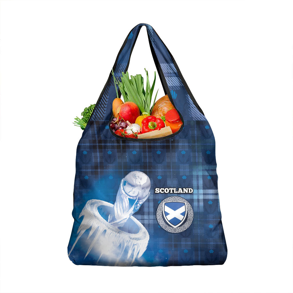 Scotland Football Grocery Bag Ice Hole Celtic Thistle Tartan Flower Patterns