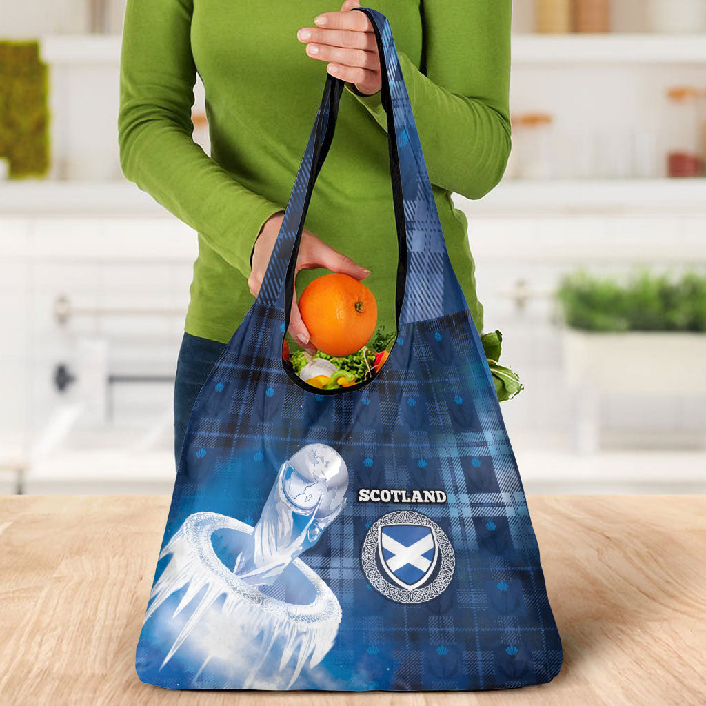Scotland Football Grocery Bag Ice Hole Celtic Thistle Tartan Flower Patterns