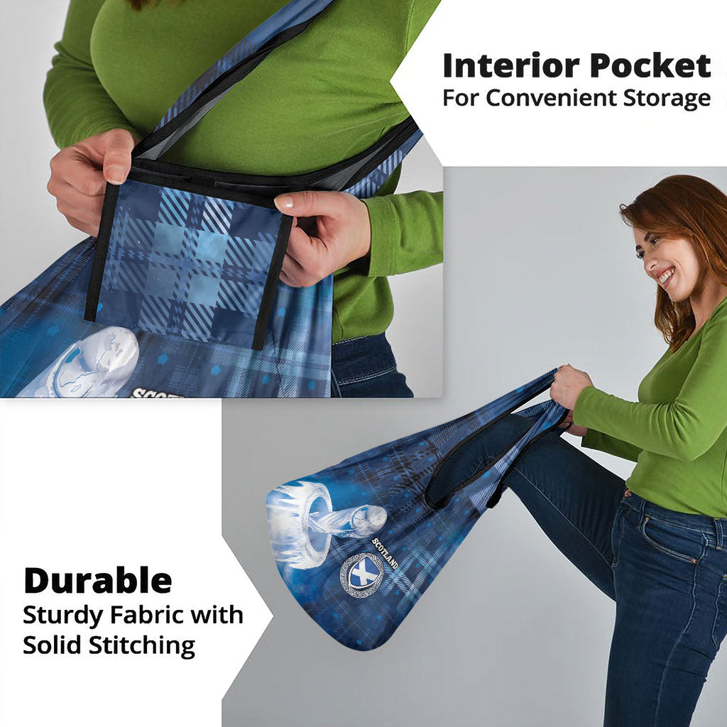 Scotland Football Grocery Bag Ice Hole Celtic Thistle Tartan Flower Patterns
