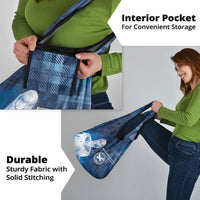Scotland Football Grocery Bag Ice Hole Celtic Thistle Tartan Flower Patterns