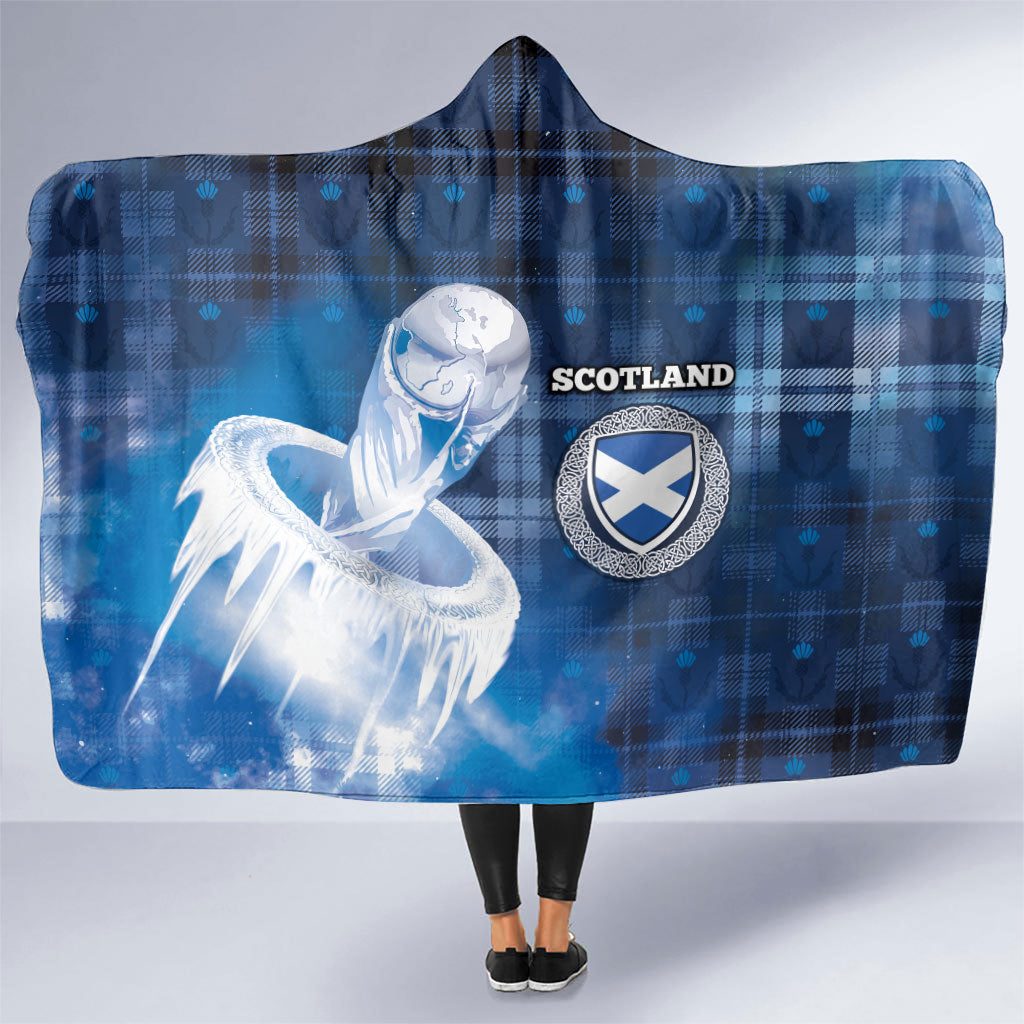 Scotland Football Hooded Blanket Ice Hole Celtic Thistle Tartan Flower Patterns