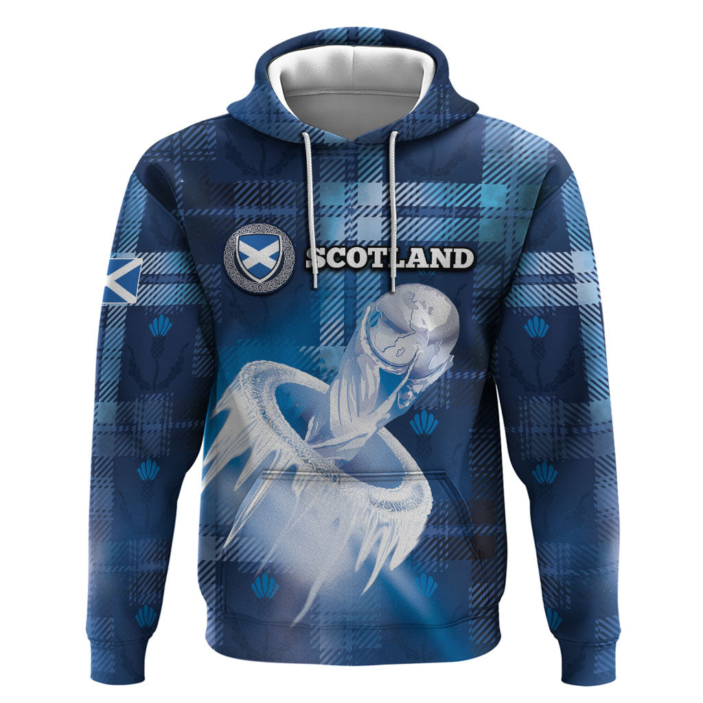 Custom Scotland Football Hoodie Ice Hole Celtic Thistle Tartan Flower Patterns