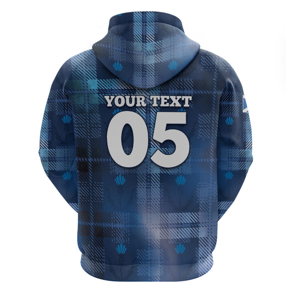 Custom Scotland Football Hoodie Ice Hole Celtic Thistle Tartan Flower Patterns