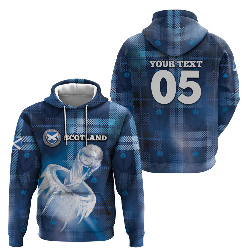 Custom Scotland Football Hoodie Ice Hole Celtic Thistle Tartan Flower Patterns