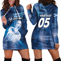 Custom Scotland Football Hoodie Dress Ice Hole Celtic Thistle Tartan Flower Patterns