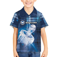 Custom Scotland Football Kid Hawaiian Shirt Ice Hole Celtic Thistle Tartan Flower Patterns