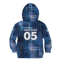 Custom Scotland Football Kid Hoodie Ice Hole Celtic Thistle Tartan Flower Patterns