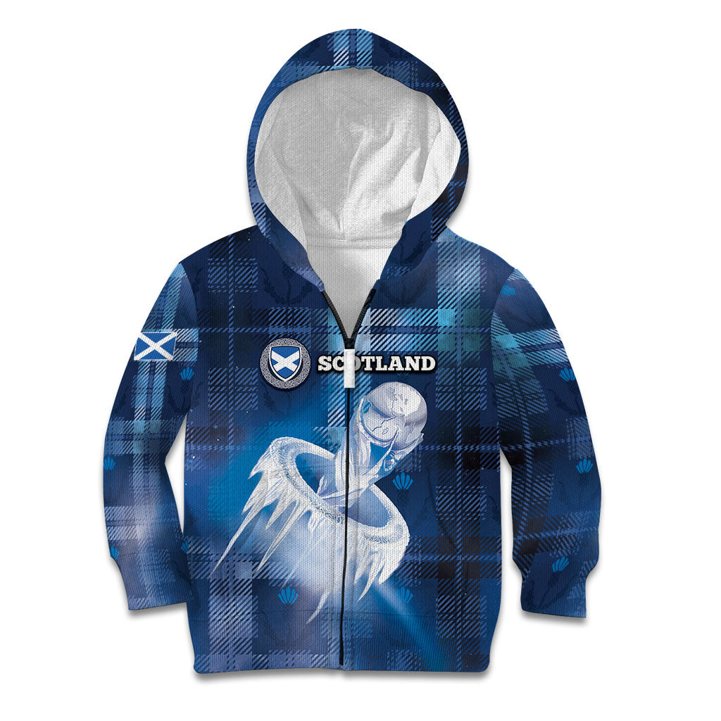 Custom Scotland Football Kid Hoodie Ice Hole Celtic Thistle Tartan Flower Patterns