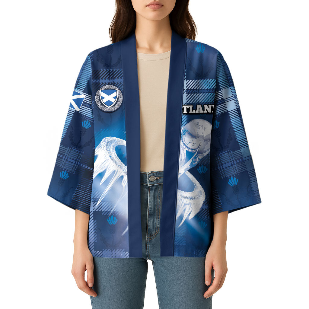 Custom Scotland Football Kimono Ice Hole Celtic Thistle Tartan Flower Patterns
