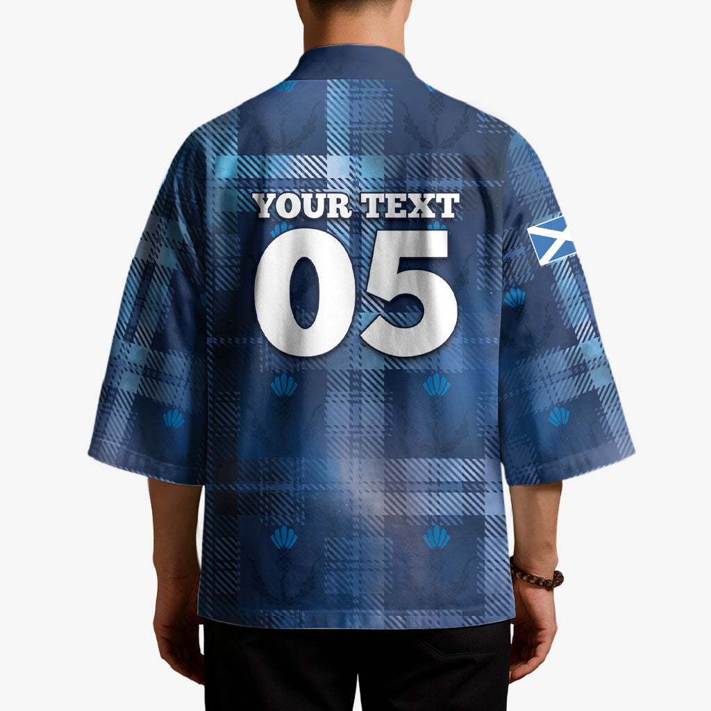 Custom Scotland Football Kimono Ice Hole Celtic Thistle Tartan Flower Patterns
