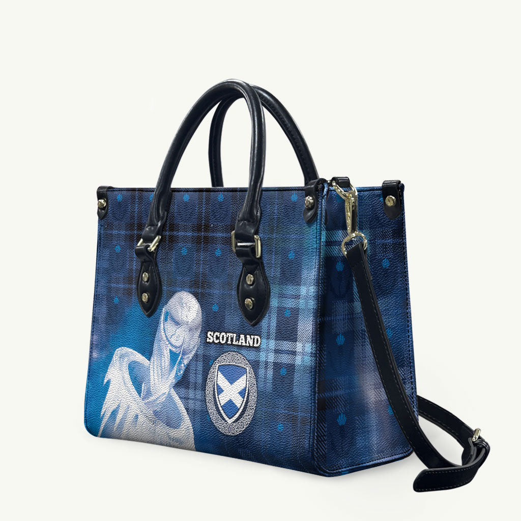 Scotland Football Leather Bag Ice Hole Celtic Thistle Tartan Flower Patterns