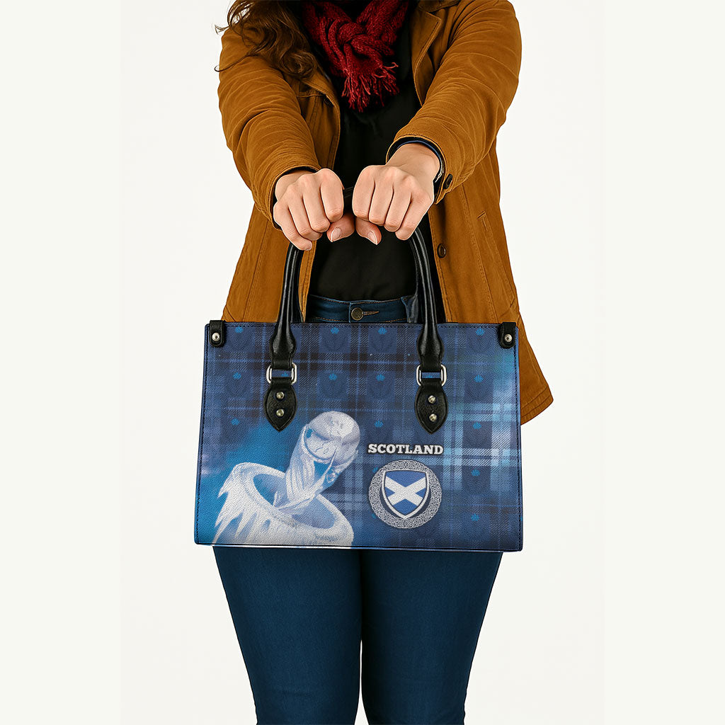 Scotland Football Leather Bag Ice Hole Celtic Thistle Tartan Flower Patterns