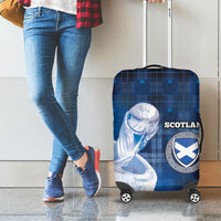 Scotland Football Luggage Cover Ice Hole Celtic Thistle Tartan Flower Patterns