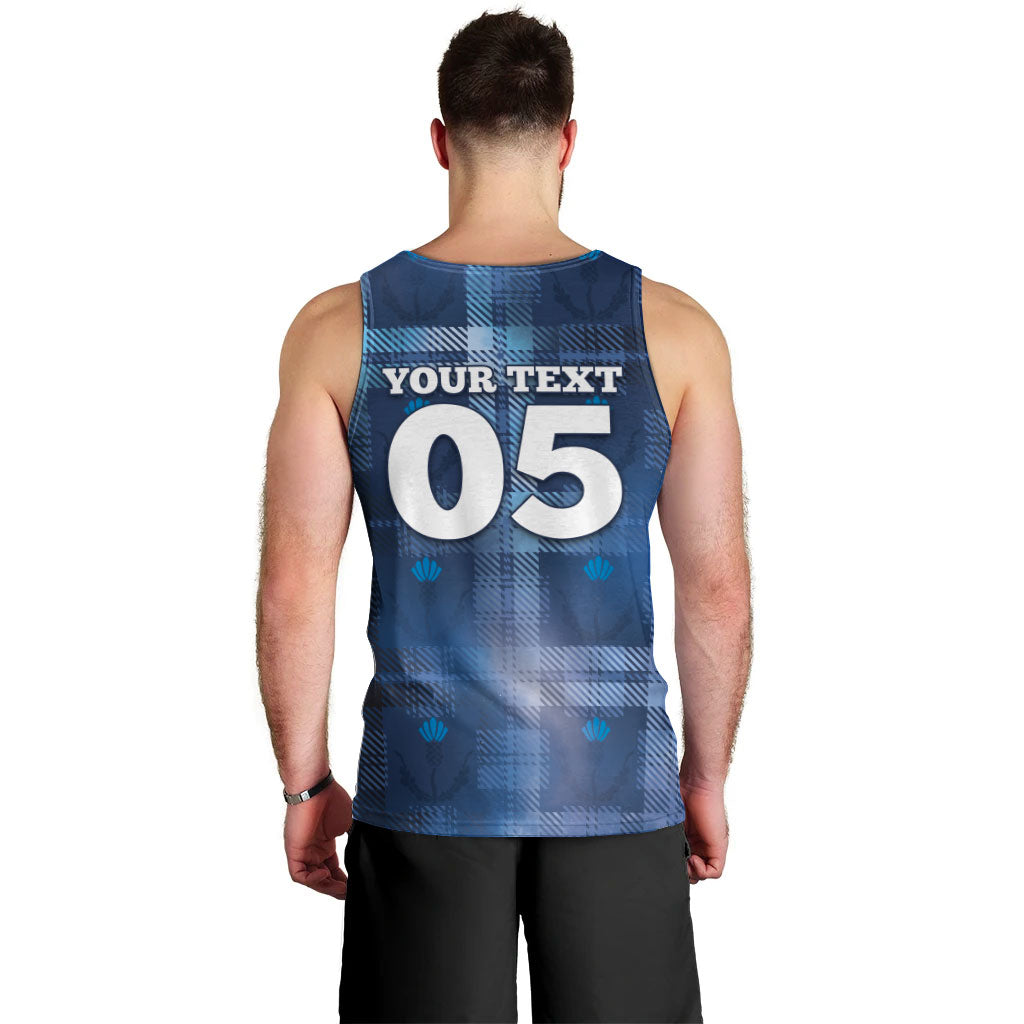 Custom Scotland Football Men Tank Top Ice Hole Celtic Thistle Tartan Flower Patterns
