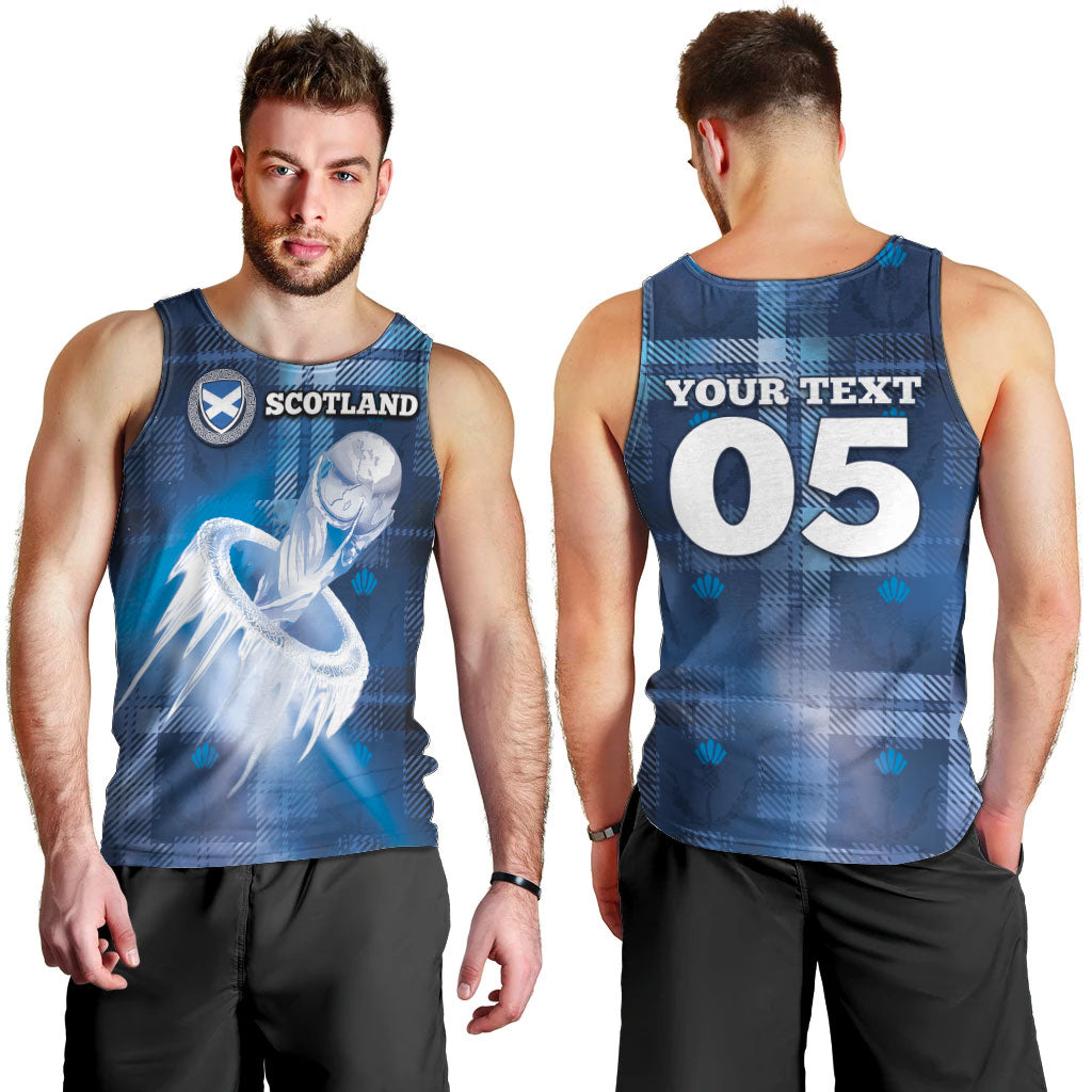 Custom Scotland Football Men Tank Top Ice Hole Celtic Thistle Tartan Flower Patterns
