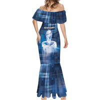 Custom Scotland Football Mermaid Dress Ice Hole Celtic Thistle Tartan Flower Patterns
