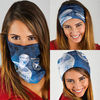 Scotland Football Neck Gaiter Ice Hole Celtic Thistle Tartan Flower Patterns